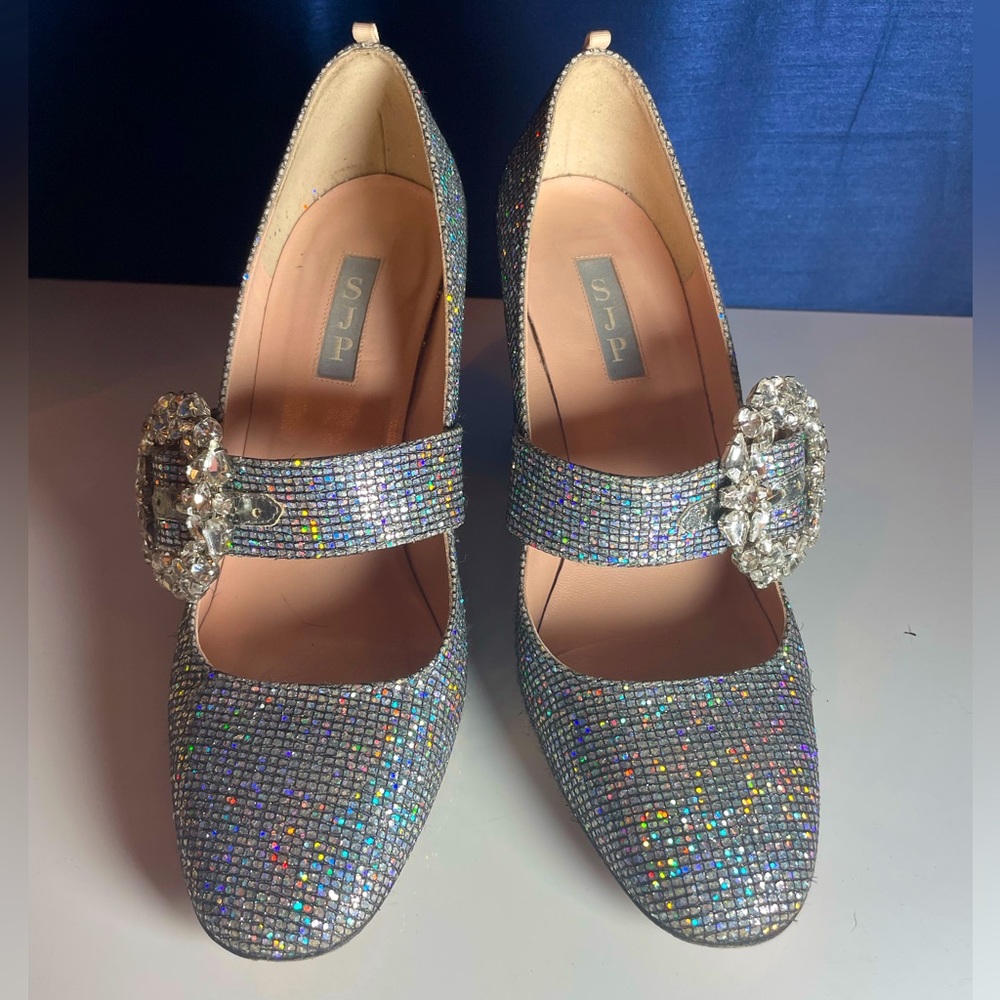 SJP by Sarah Jessica Parker Celine sequin block heel